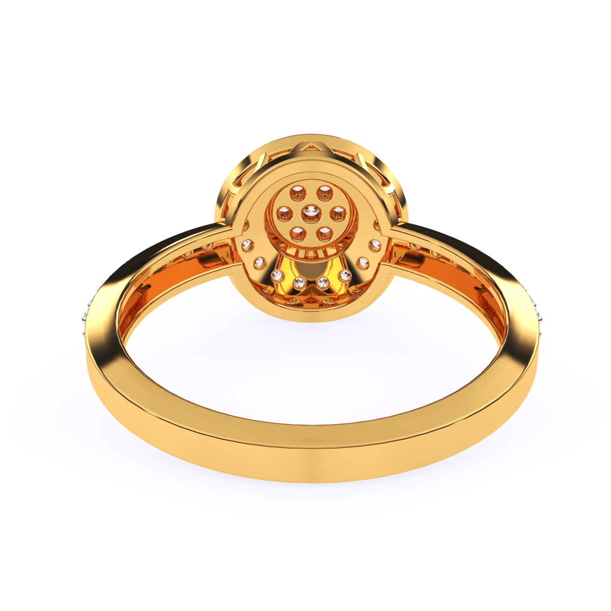 Dazzel Diamond Cluster Fancy Ring